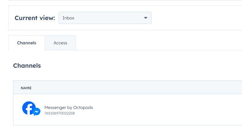 Facebook Messenger Custom Channel