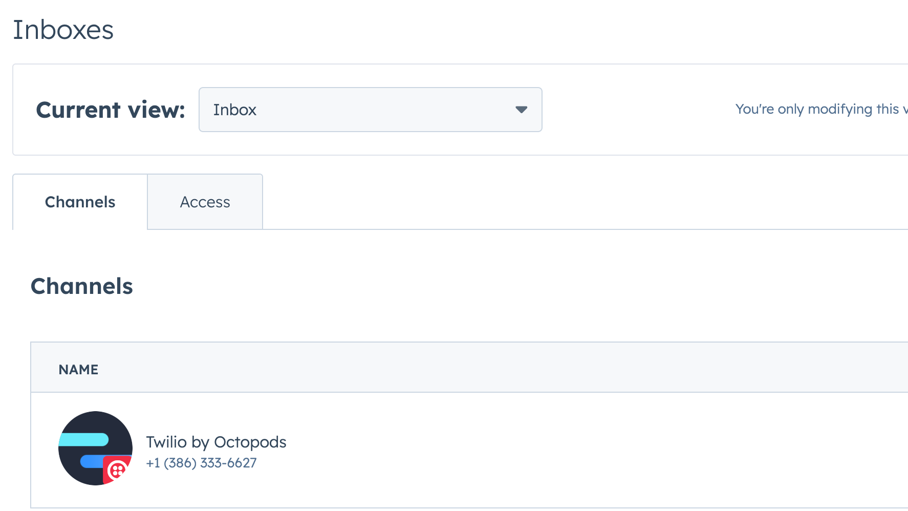 Twilio SMS Channel for HubSpot Inbox