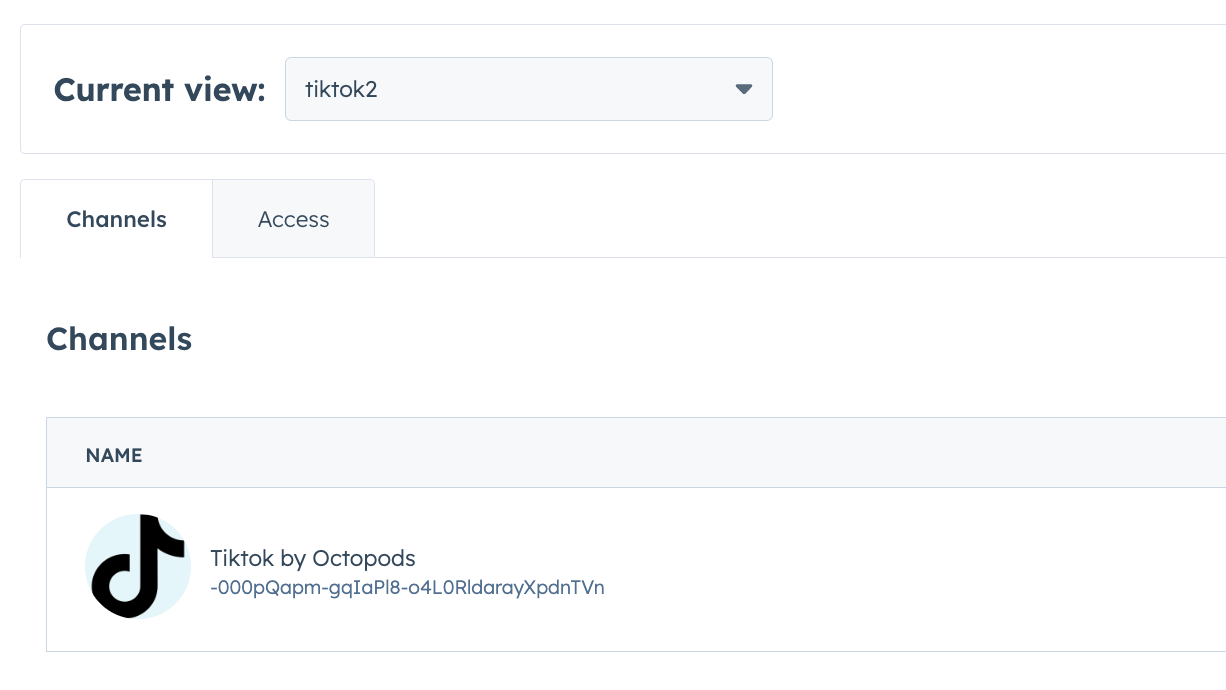 TikTok Channel in HubSpot Inbox